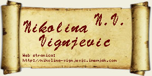 Nikolina Vignjević vizit kartica
